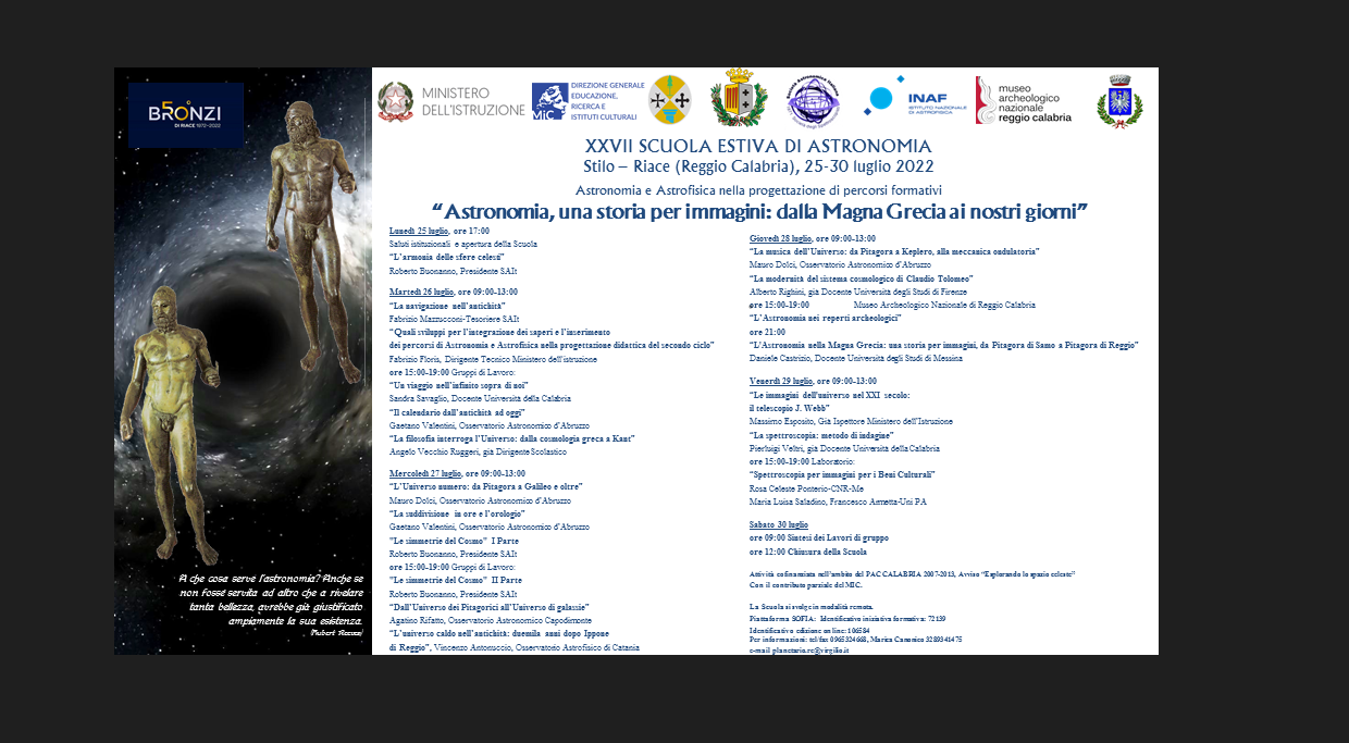 Astronomia, una storia per immagini: dalla Magna Grecia ai nostri giorni